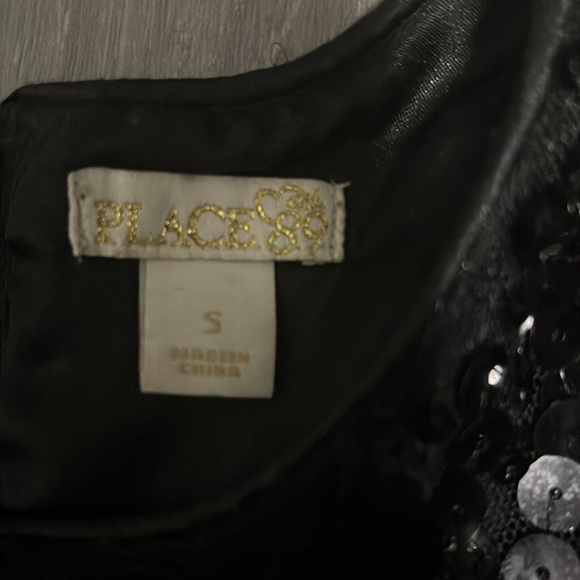 Black sequin The children’s place toddler size 5. - Picture 2 of 6